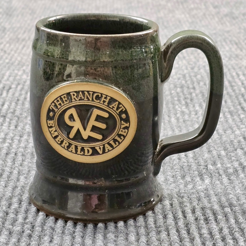 The Ranch at Emerald Valley Coffee Mug Unisex OS Green Rustic Handcrafted Mug